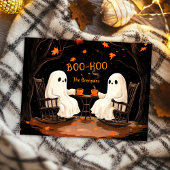 Cartes Pour Fêtes Annuelles Fantômes Message effrayant d'octobre pour Hallowee