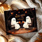 Cartes Pour Fêtes Annuelles Fantômes Message effrayant d'octobre pour Hallowee