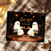 Cartes Pour Fêtes Annuelles Fantômes Message effrayant d'octobre pour Hallowee