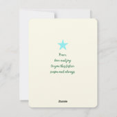 Cartes Pour Fêtes Annuelles Faon & Étoiles Joie au Monde Plat (Dos)