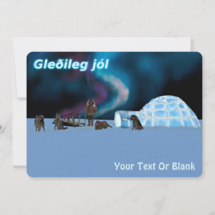 Cartes Pour Fêtes Annuelles Far North Christmas - Gleðileg Jól