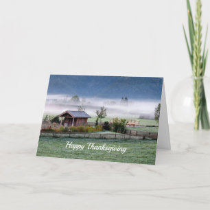 Cartes Pour Fêtes Annuelles Farm Scene 2