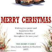 Cartes Pour Fêtes Annuelles Farmhouse Christmas greeting card digital file