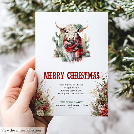 Cartes Pour Fêtes Annuelles Farmhouse Christmas greeting card digital file