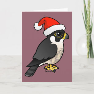 Cartes Pour Fêtes Annuelles Faucon pérégrin Père Noël