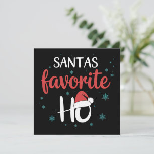 Cartes Pour Fêtes Annuelles Favori de Santa Ho Christmas Matching Holiday 