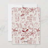 Cartes Pour Fêtes Annuelles Favoris Main Drake Fête de Noël (Dos)