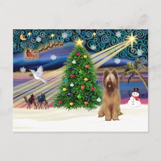 Cartes Pour Fêtes Annuelles Fawn de Xmas (Devant)