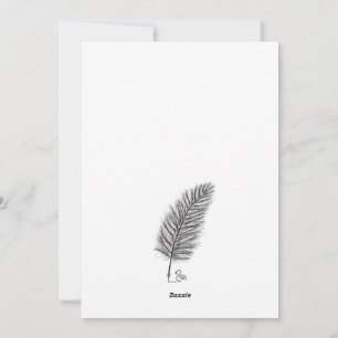 Cartes Pour Fêtes Annuelles Feather Quill la voix des pensées et des émotions