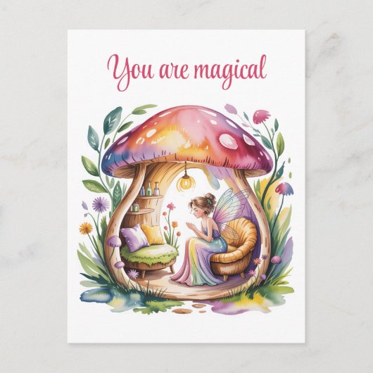 Cartes Pour Fêtes Annuelles Fée (Devant)