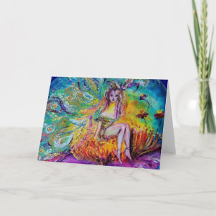 CARTES POUR FÊTES ANNUELLES FÉE DANS LA NUIT