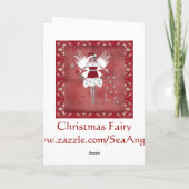 Cartes Pour Fêtes Annuelles Fée de Noël (Dos)