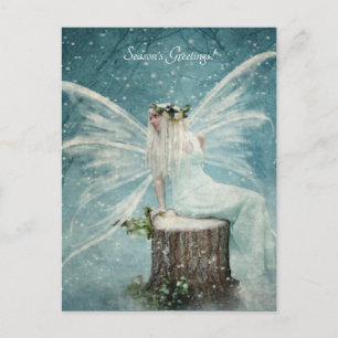 Cartes Pour Fêtes Annuelles fée des neiges