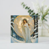 Cartes Pour Fêtes Annuelles fée d'hiver -artisanal (Debout devant)