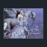 Cartes Pour Fêtes Annuelles fée d'hiver avec cheval<br><div class="desc">Souhaitez que votre maison soit pleine de joie,  d'amour et de magie de la saison!</div>