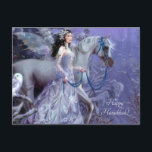Cartes Pour Fêtes Annuelles fée d'hiver avec cheval<br><div class="desc">Souhaitez que votre maison soit pleine de joie,  d'amour et de magie de la saison!</div>