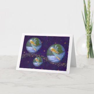 Cartes Pour Fêtes Annuelles Fée d'hiver magique scintillante