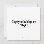 Cartes Pour Fêtes Annuelles Fée Goth Enchantant Noël (Dos)