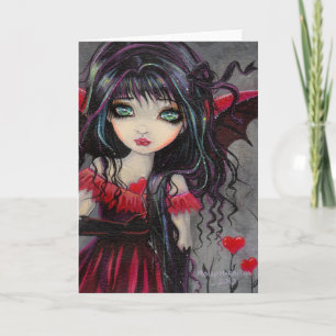 Cartes Pour Fêtes Annuelles Fée vampire chérie de la Saint-Valentin Art