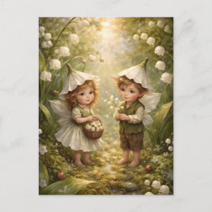 Cartes Pour Fêtes Annuelles Fées de la Forêt de Muguet