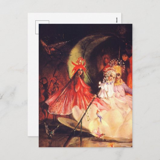 Cartes Pour Fêtes Annuelles Fées d'été (Devant / Derrière)