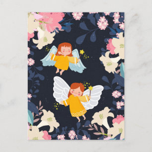 Cartes Pour Fêtes Annuelles Fées mignonnes