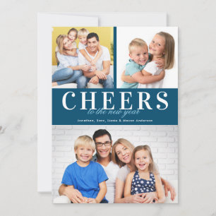 Cartes Pour Fêtes Annuelles Félicitations à la Nouvelle Année Photo Collage No