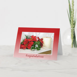 Cartes Pour Fêtes Annuelles Félicitations au Mariage de Noël