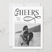 Cartes Pour Fêtes Annuelles Félicitations Bonne Année Moderne Chic Famille 2 (Devant)