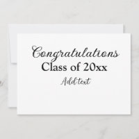 Félicitations de graduation simples clas d'ajout m