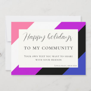 Cartes Pour Fêtes Annuelles Félicitations de Noël pour les femmes et les homme