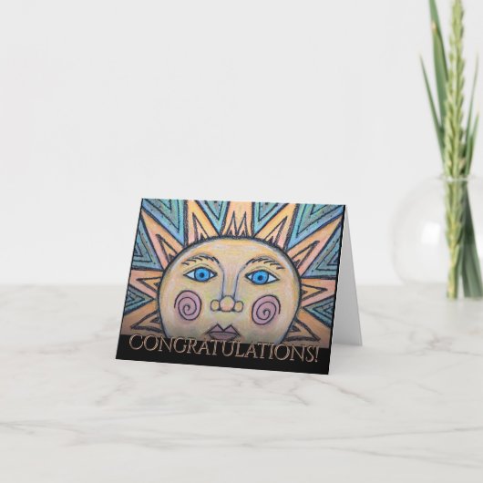 Cartes Pour Fêtes Annuelles Félicitations Peace Sun Card (Devant)