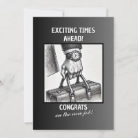 Félicitations pour le nouveau travail