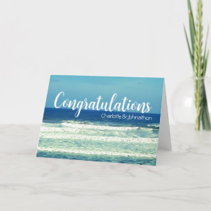 Cartes Pour Fêtes Annuelles Félicitations pour les fiançailles en mer de Corno
