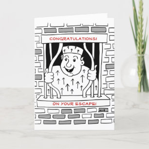 Cartes Pour Fêtes Annuelles Félicitations pour l'évasion