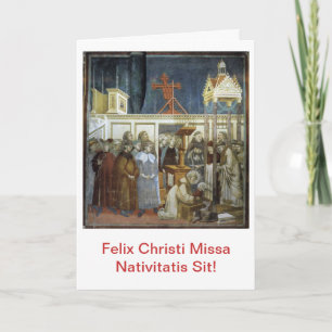Cartes Pour Fêtes Annuelles Felix Christi Missa Nativitatis Assis ! Scida