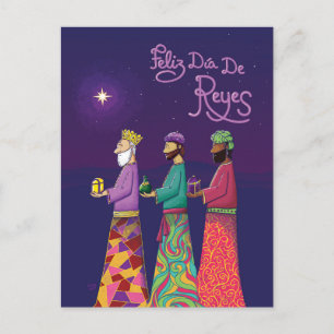 Cartes Pour Fêtes Annuelles Feliz Día de Reyes / Joyeux Jour des Trois Rois