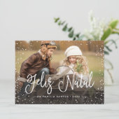 Cartes Pour Fêtes Annuelles Feliz Natal | Cartão de Natal (Debout devant)