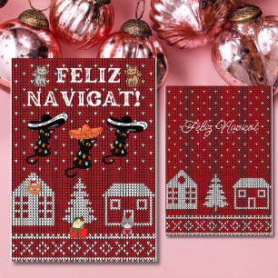 Cartes Pour Fêtes Annuelles Feliz navicat humoristique noël