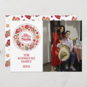 Cartes Pour Fêtes Annuelles Feliz Navidad (Devant / Derrière)