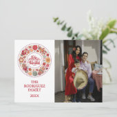 Cartes Pour Fêtes Annuelles Feliz Navidad (Debout devant)