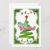 Cartes Pour Fêtes Annuelles Feliz Navidad (Devant / Derrière)