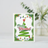 Cartes Pour Fêtes Annuelles Feliz Navidad (Debout devant)