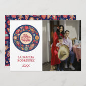 Cartes Pour Fêtes Annuelles Feliz Navidad (Devant / Derrière)