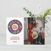 Cartes Pour Fêtes Annuelles Feliz Navidad (Debout devant)