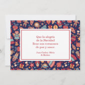 Cartes Pour Fêtes Annuelles Feliz Navidad (Dos)