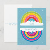 Cartes Pour Fêtes Annuelles Feliz Navidad (Devant / Derrière)