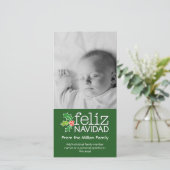 Cartes Pour Fêtes Annuelles Feliz Navidad - 1 photo verticale (Debout devant)