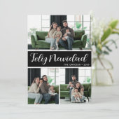 Cartes Pour Fêtes Annuelles Feliz Navidad 4 Photo Flat (Debout devant)