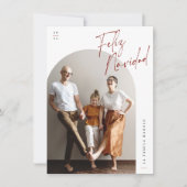 Cartes Pour Fêtes Annuelles Feliz Navidad Arch (Devant)